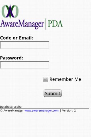 AwareManager PDA
