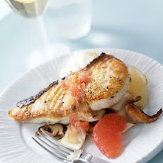 Halibut with Grapefruit Beurre Blanc