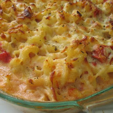 Baked Macaroni and Cheese with Stewed Tomatoes