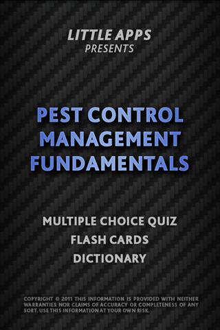 PEST CONTROL FUNDAMENTALS