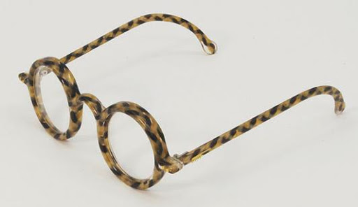round glasses made of human hair