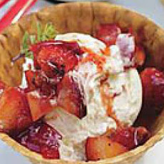 Grilled Fruit Sundaes