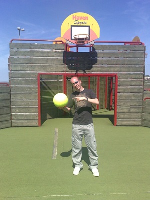This is the first ball Jon has ever bought!