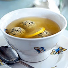 Lemon-Scented Chicken Soup with Parsley-Sage Matzo Balls