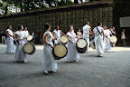 Drummer's in full action
