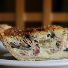Leek, Ham and Mushroom Quiche