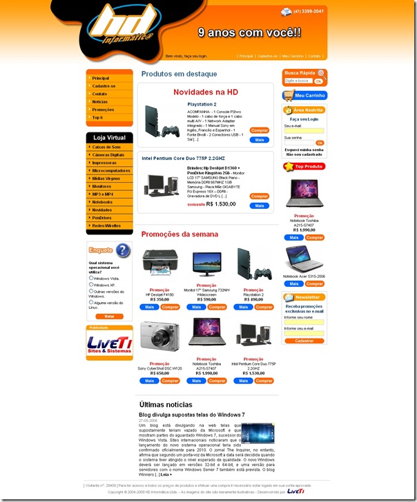 [Imagem] Vai um site cor-de-abóbora aí?