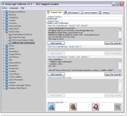 java script collector