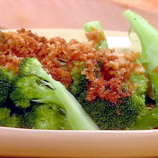 Steamed Broccoli with Brown Butter Sauce