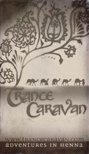 old timey trance caravan card