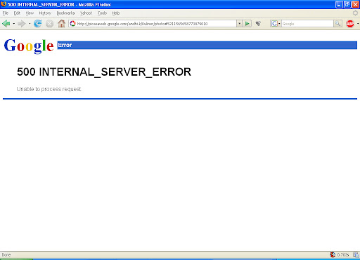Picasaweb error