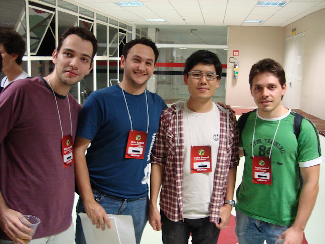 Hugo, Akita, Ricardo e Eu
