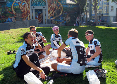 Nothing beats the post-ride social hour.