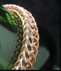 Sterling and Copper 4 and 1 Bracelet 1