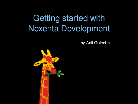 Getting started with Nexenta screencast