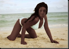 Kim on the beach lol