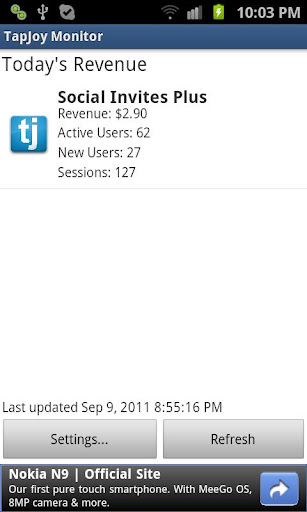 Revenue Monitor for Tapjoy