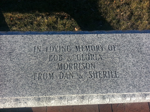 Bob and Gloria Morrison Memorial Bench