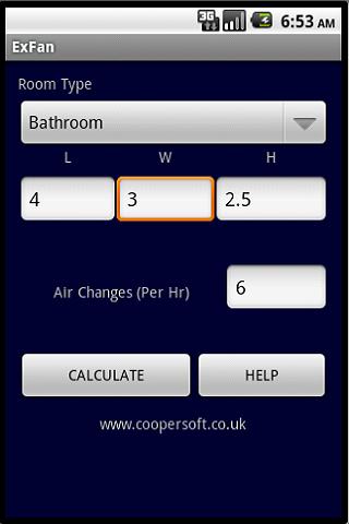 Extractor Fan Calculator