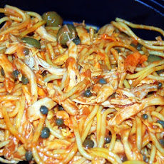 Spaghetti with Tuna, Tomatoes, Capers, and Basil