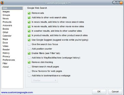 CustomizeGoogle