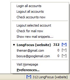Firefox Extension: Gmail Manager