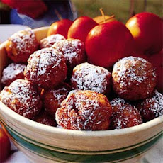 Apple Fritters with Lemon Sauce