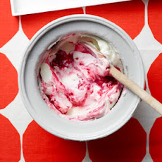 Raspberry Swirl Frozen Yogurt
