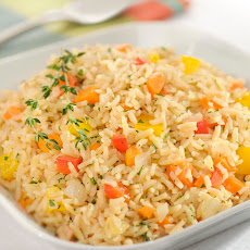 Veggie Brown Rice & Orzo Pilaf