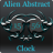 Alien Abstract Digital Clock mobile app icon