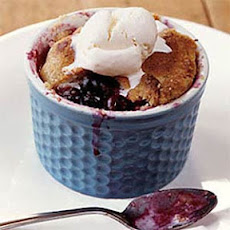 Blueberry Pot Pie with Sour Cream Ice Cream