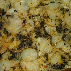 Potato Spinach Gratin