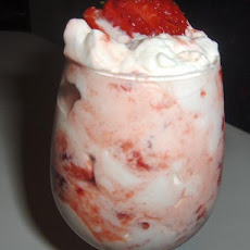 Crushed Strawberries and Cream