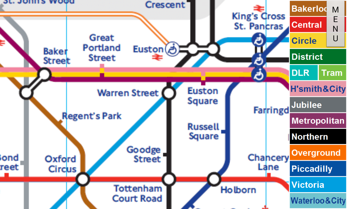 Android application London Tube Map screenshort