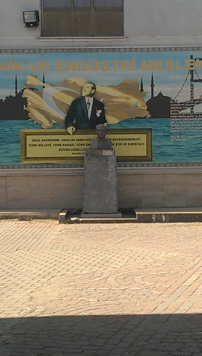 Atatürk Statue and Mural 