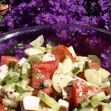 Tomato, Cucumber & Mozzarella Salad