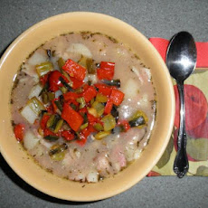 Roasted Vegetable Rhode Island Clam Chowder