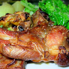 Maple Sugar Glazed Pork With Baked Apples and Thyme