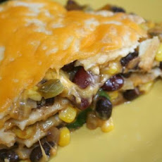 Black Bean Tortilla Pie