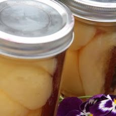 Cinnamon Pears in Apple Juice-Canning