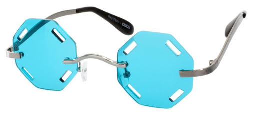Gafas diseño octogonal