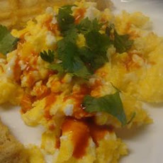 Garlic-Cilantro Scrambled Eggs