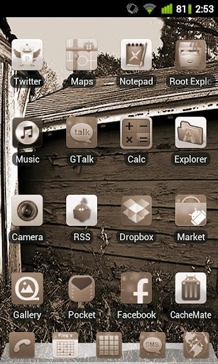 Sepia Theme for GO Launcher EX