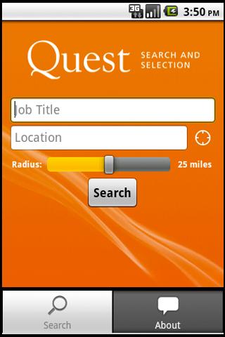 Quest Search Selection