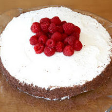 Chocolate Cassis Cake with Raspberries Recipe