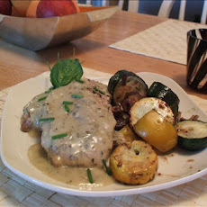 Blue Cheese Stuffed Pork Loin Chops
