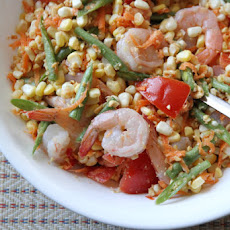 Corn Som Tam with Shrimp