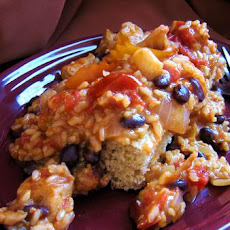 Pork and Brown Rice Green Chile Casserole