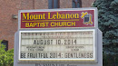 Mount Lebanon Baptist Church