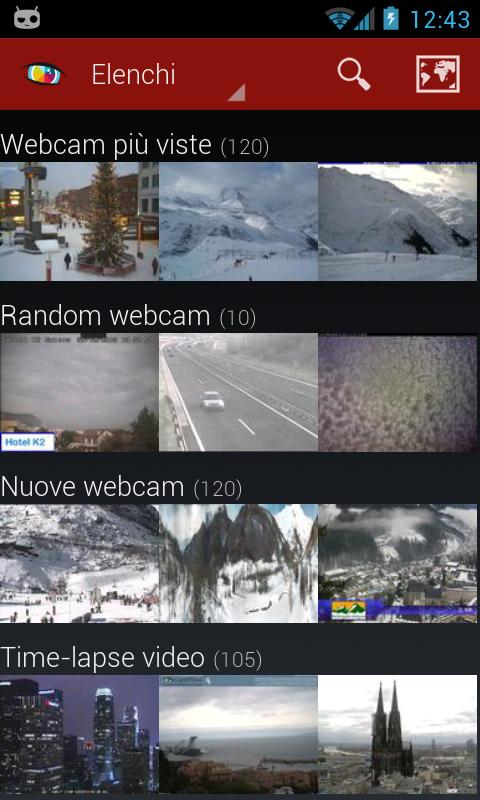 Android application Worldscope Webcams screenshort